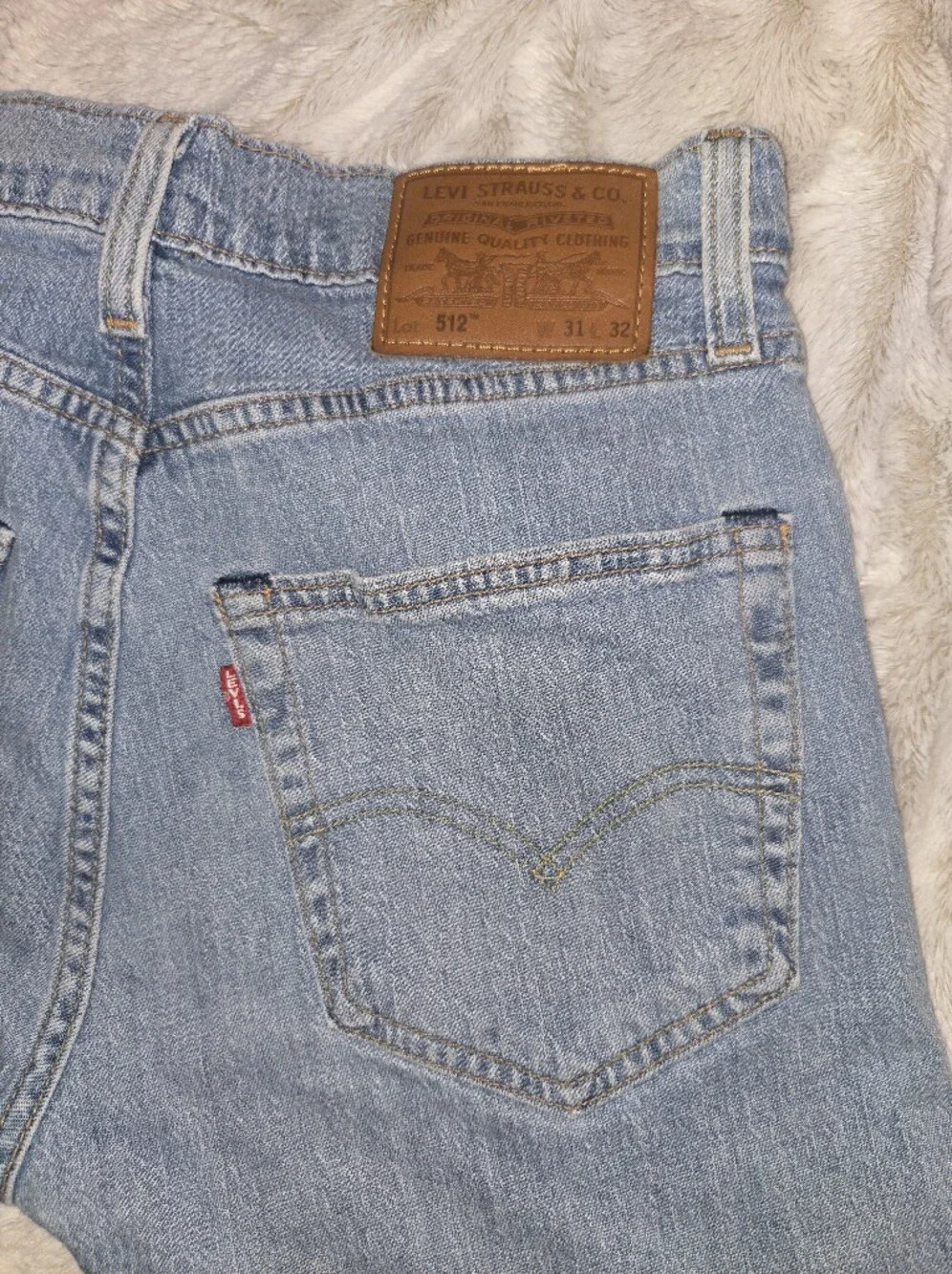 Big E Levi's Premium Denim Jeans (W31 L32) Light Wash Premium Classic